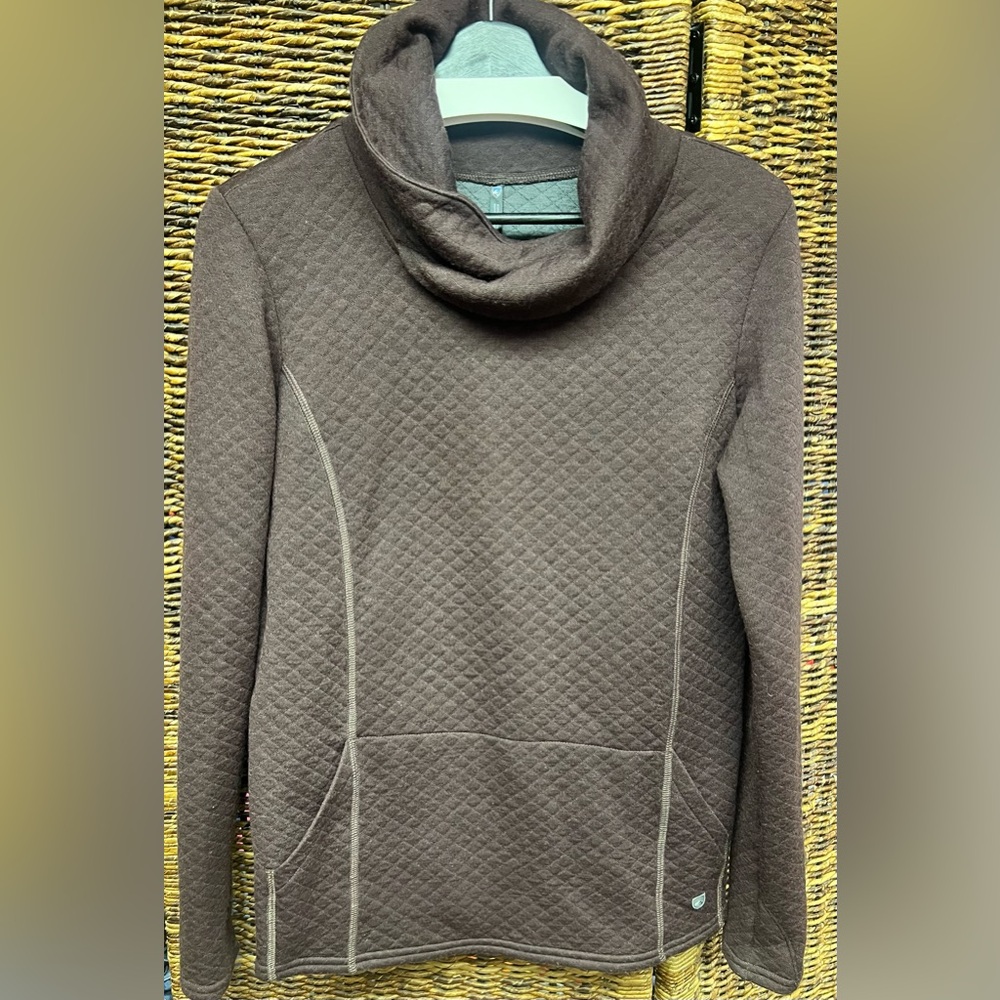 Kuhl- Cozy‎ Quilted Women's Athena Pullover - Alpenrose color, Medium
